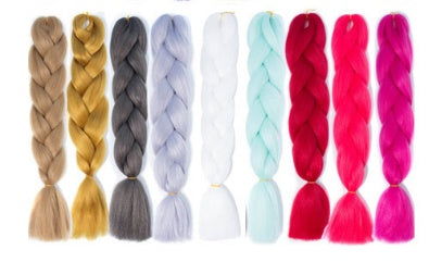Africain noir tresse cheveux tresse tresse de cheveux haute température fil tresse cheveux perruque Africaine
