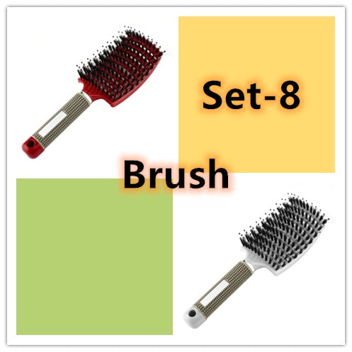 Brosse à cheveux Anti Klit Brushy Haarborstel Femmes Démêlant Cheveux Brosse À Poils En Nylon Cuir Chevelu Massage Teaser De Brosse À Cheveux Peigne