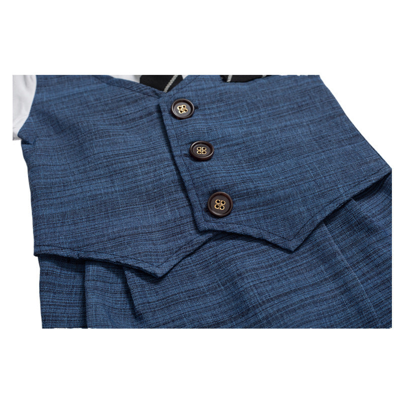Été Nouveau Bébé Garçon Salopette Garçons Gentleman Vêtements de Bébé Enfants