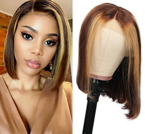 Piano Couleur Bob Coiffures Vrais Cheveux