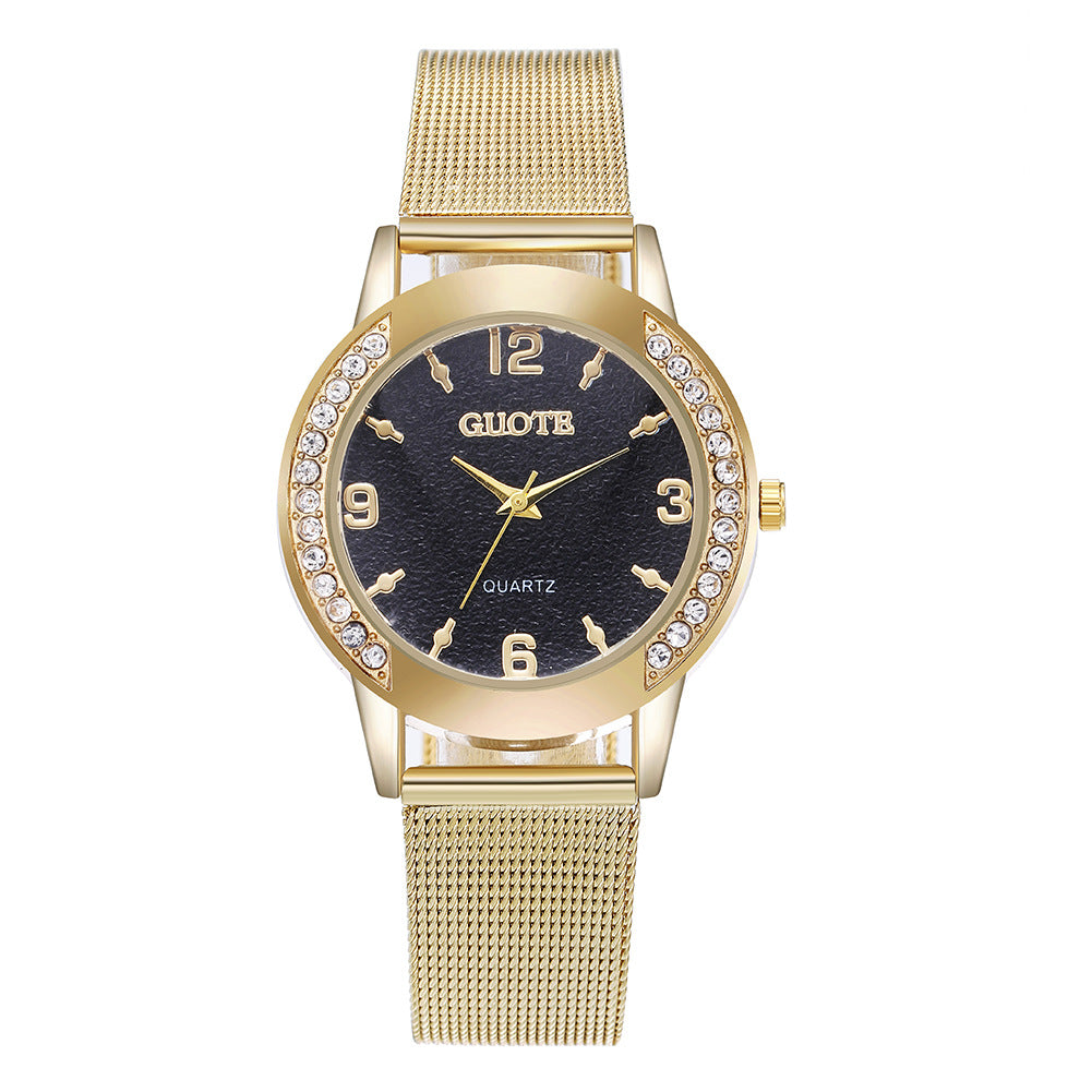 Montre à quartz à diamant à la mode pour femme