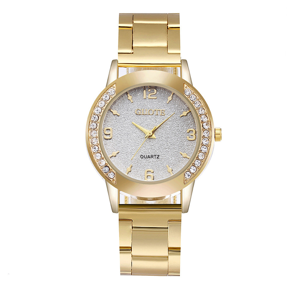 Montre à quartz à diamant à la mode pour femme