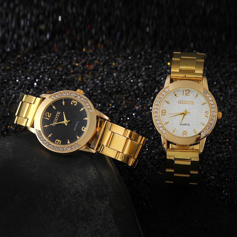 Montre à quartz à diamant à la mode pour femme