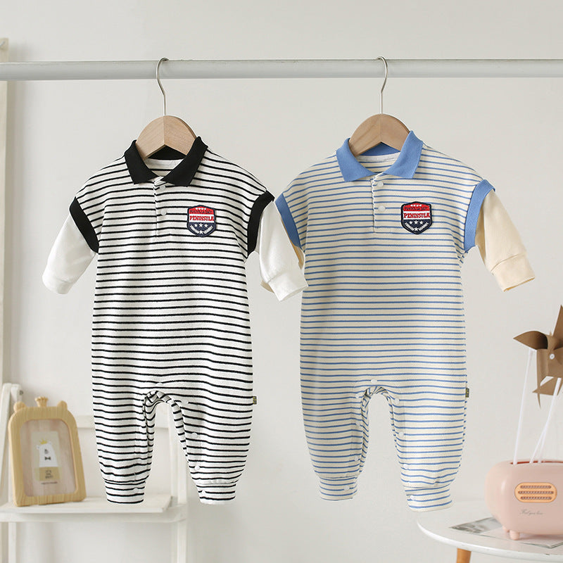 Bébé Onesies Rayé Bébé Bébé Nouveau-Né Vêtements Bébé Automne Vêtements