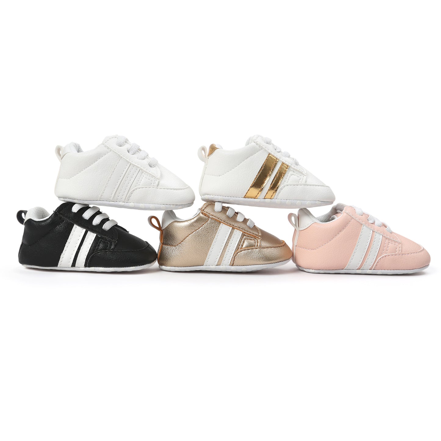 Bébé garçon fille mocassins chaussures infantile en cuir PU antidérapant doux nouveau-né baskets