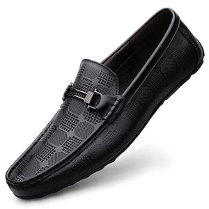 Chaussures décontractées en cuir de vachette,