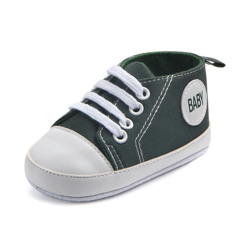 Toile Classique Sport Sneakers Bébé Garçons Filles Premiers Marcheurs Chaussures Infant Toddler Semelle Souple Anti-glissement Bébé Chaussures