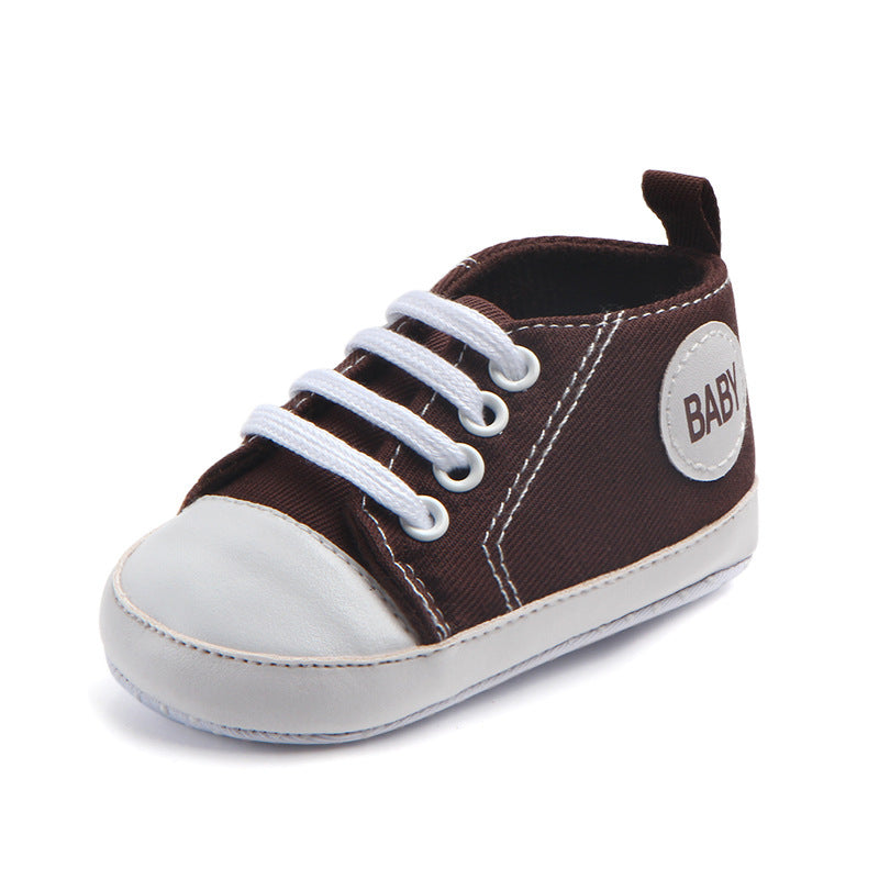 Toile Classique Sport Sneakers Bébé Garçons Filles Premiers Marcheurs Chaussures Infant Toddler Semelle Souple Anti-glissement Bébé Chaussures