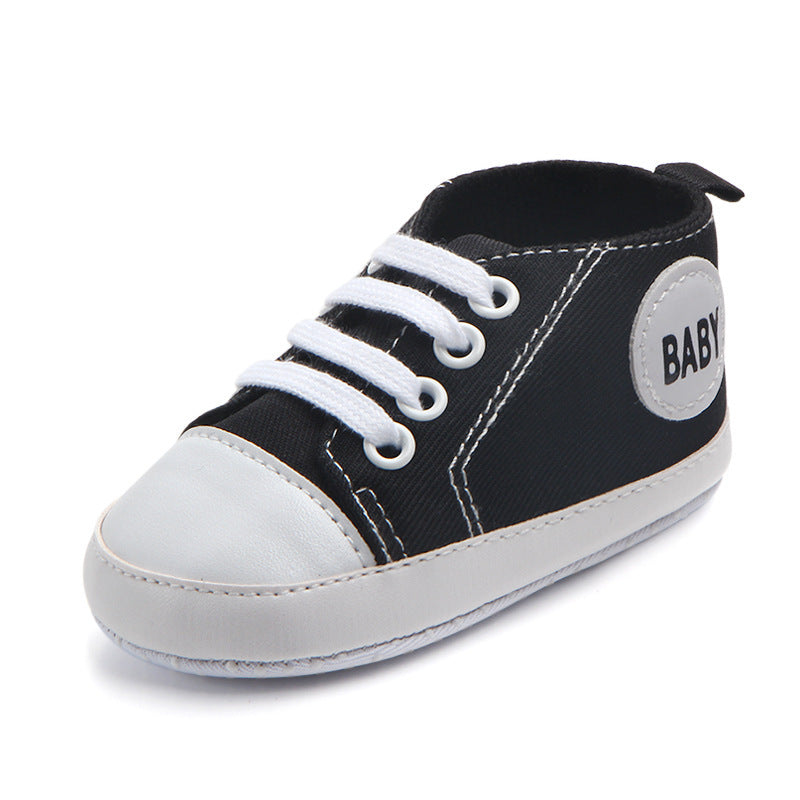 Toile Classique Sport Sneakers Bébé Garçons Filles Premiers Marcheurs Chaussures Infant Toddler Semelle Souple Anti-glissement Bébé Chaussures