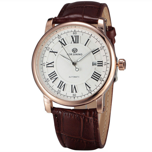 Montre mécanique décontractée de style américain européen pour hommes