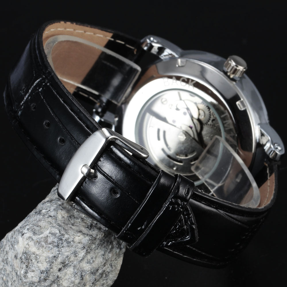 Montre mécanique décontractée de style américain européen pour hommes