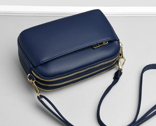 Sac à bandoulière à une épaule pour femme à trois couches de grande capacité