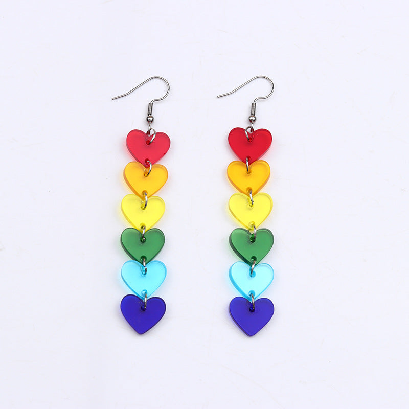 Boucles d'oreilles en acrylique,