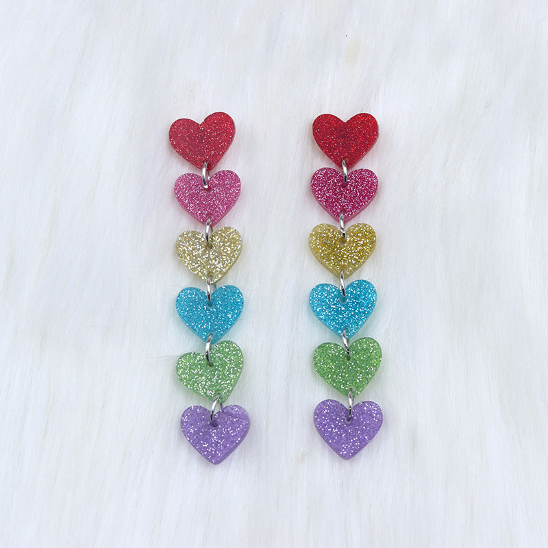 Boucles d'oreilles en acrylique,