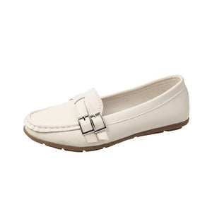Spring And Autumn New Single Layer Shoes Women's Fashion Belt Buckle Mom Shoes