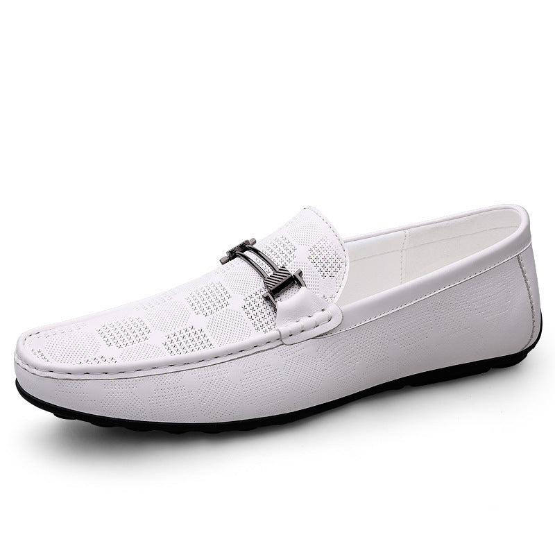 Chaussures décontractées en cuir de vachette,