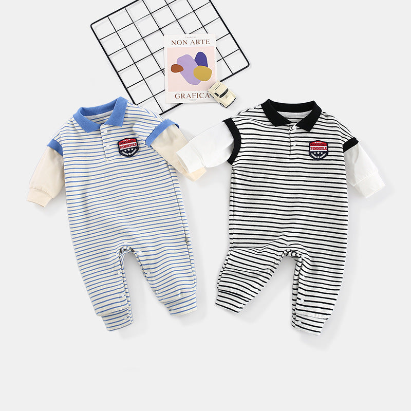 Bébé Onesies Rayé Bébé Bébé Nouveau-Né Vêtements Bébé Automne Vêtements