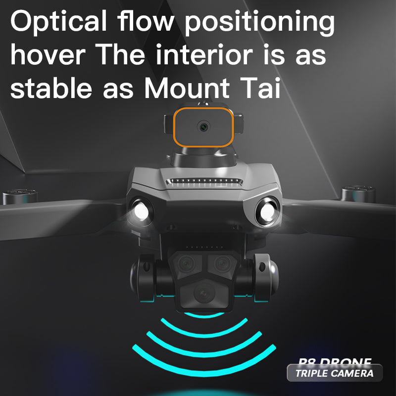 P8 Pro HD Photographie Aérienne Cinq Lens Obstacle Éviter Drone Retour Automatique GPS Quadcopter Télécommande Avion Positionnement GPS