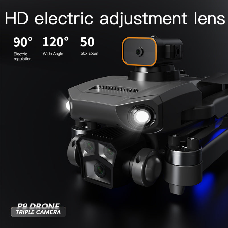 P8 Pro HD Photographie Aérienne Cinq Lens Obstacle Éviter Drone Retour Automatique GPS Quadcopter Télécommande Avion Positionnement GPS