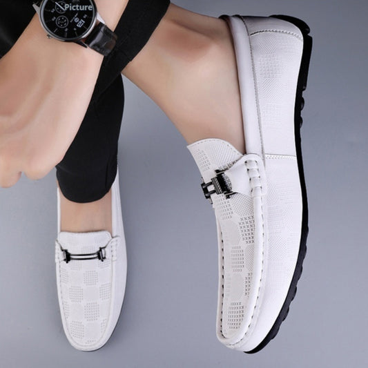 Chaussures décontractées en cuir de vachette,