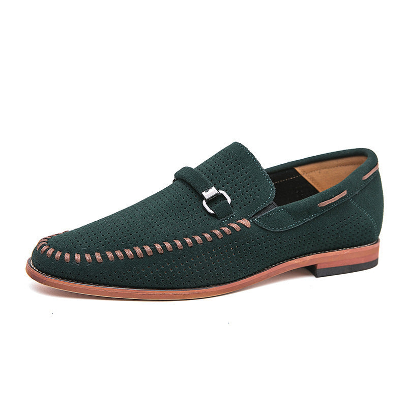 Poinçonnage respirant chaussures en cuir britannique