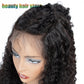 Perruques de cheveux humains brésiliens crépus bouclés avant de dentelle