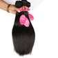 Vrais cheveux humains vague droite rideau de cheveux de cheveux humains naturel couleur perruque extension de cheveux
