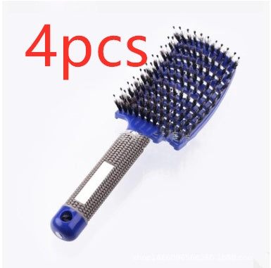 Brosse à cheveux Anti Klit Brushy Haarborstel Femmes Démêlant Cheveux Brosse À Poils En Nylon Cuir Chevelu Massage Teaser De Brosse À Cheveux Peigne