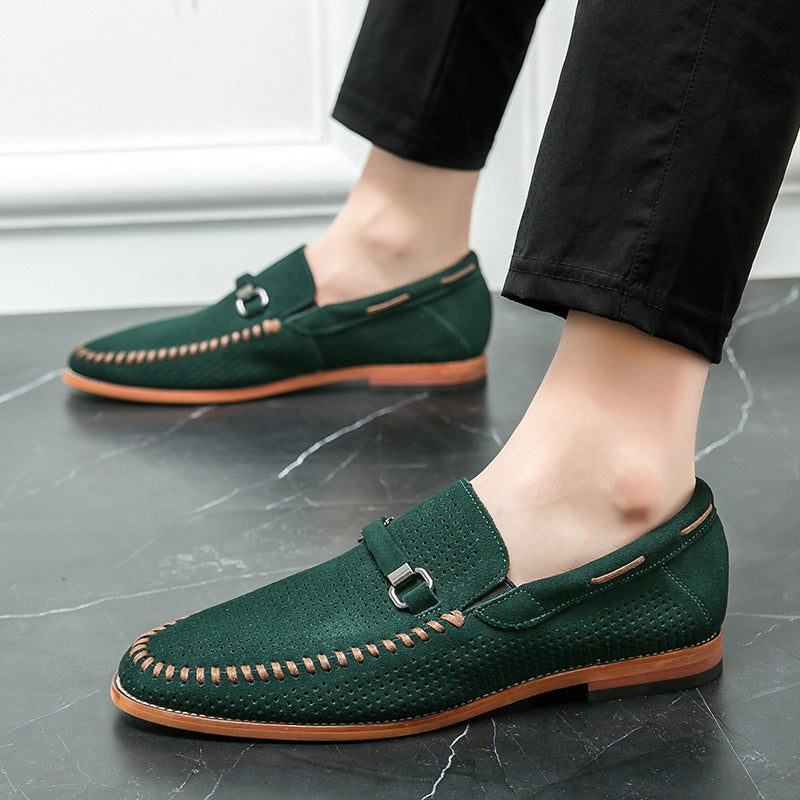 Poinçonnage respirant chaussures en cuir britannique