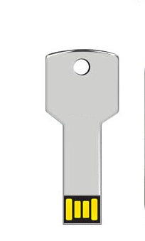 La fourniture de tin métal clés U disque laser logo personnalisé cadeau clé USB flash mémoire banque