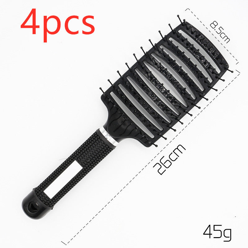 Brosse à cheveux Anti Klit Brushy Haarborstel Femmes Démêlant Cheveux Brosse À Poils En Nylon Cuir Chevelu Massage Teaser De Brosse À Cheveux Peigne