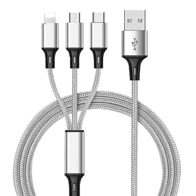 3 dans 1 USB Câble Pour iPhone XS Max XR X 8 7 De Charge Chargeur Micro USB Câble Pour Android USB TypeC Mobile Téléphone Câbles