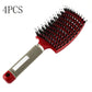 Brosse à cheveux Anti Klit Brushy Haarborstel Femmes Démêlant Cheveux Brosse À Poils En Nylon Cuir Chevelu Massage Teaser De Brosse À Cheveux Peigne