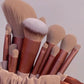13 pièces Purpleflower houx feuille pinceaux de maquillage vert beauté à séchage rapide maquillage brosse ensemble