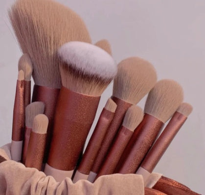 13 pièces Purpleflower houx feuille pinceaux de maquillage vert beauté à séchage rapide maquillage brosse ensemble