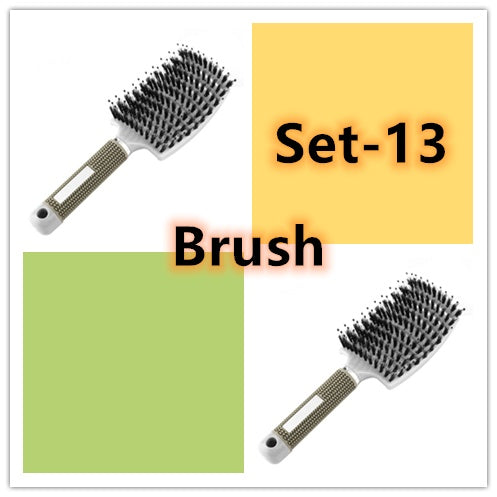 Brosse à cheveux Anti Klit Brushy Haarborstel Femmes Démêlant Cheveux Brosse À Poils En Nylon Cuir Chevelu Massage Teaser De Brosse À Cheveux Peigne