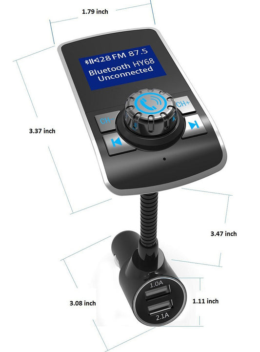 Voiture Bluetooth Mp3 Voiture Transmetteur FM De Voiture Bluetooth Mp3 Lecteur Carte