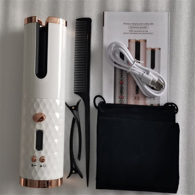 Fer à friser USB sans fil multifonctionnel de charge bigoudi