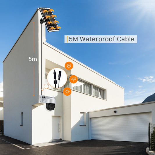Solaire Alimenté Sans Fil WiFi Caméra de Surveillance