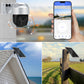 Solaire Alimenté Sans Fil WiFi Caméra de Surveillance