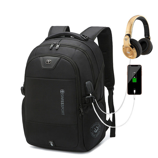 Sac à dos Sac À Dos de Usb Hommes Femmes En Plein Air Voyage Sac D'affaires Ordinateur Sac