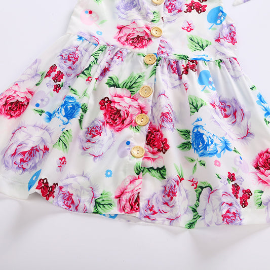 Enfants de Robe Européen Et Américain Princesse Jupe Fille Robe