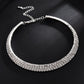 Exagérée Griffe Diamant Perlé Quatre-Pièce Ensemble Multicouche Collier