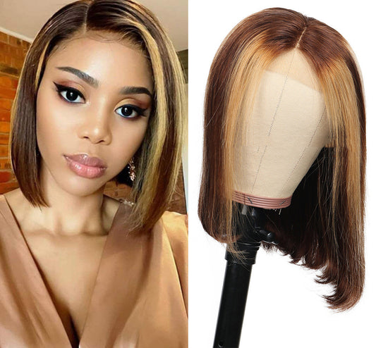 Piano Couleur Bob Coiffures Vrais Cheveux