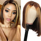 Piano Couleur Bob Coiffures Vrais Cheveux