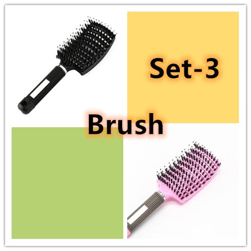 Brosse à cheveux Anti Klit Brushy Haarborstel Femmes Démêlant Cheveux Brosse À Poils En Nylon Cuir Chevelu Massage Teaser De Brosse À Cheveux Peigne