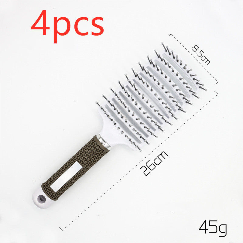 Brosse à cheveux Anti Klit Brushy Haarborstel Femmes Démêlant Cheveux Brosse À Poils En Nylon Cuir Chevelu Massage Teaser De Brosse À Cheveux Peigne