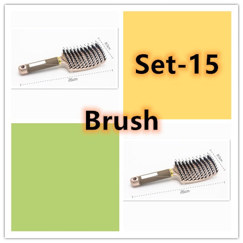 Brosse à cheveux Anti Klit Brushy Haarborstel Femmes Démêlant Cheveux Brosse À Poils En Nylon Cuir Chevelu Massage Teaser De Brosse À Cheveux Peigne