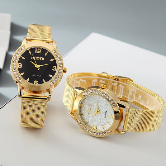 Montre à quartz à diamant à la mode pour femme