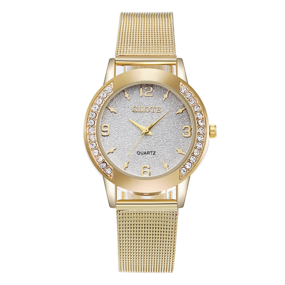 Montre à quartz à diamant à la mode pour femme